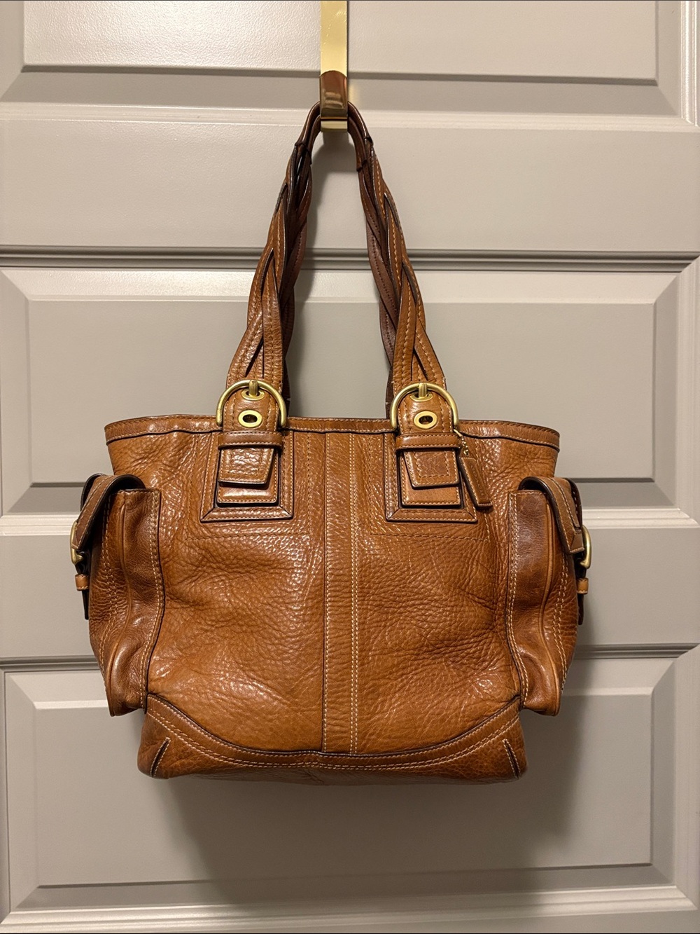 Coach Vintage 2006 Soho Mia Whiskey Pebbled Leather Tote #10049 - Picture 1 of 15